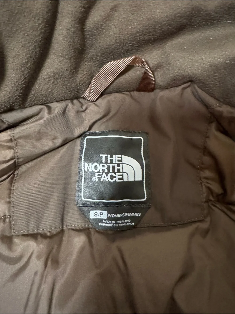 North Face HyVent technical winter ski shell jacket in a Brown and Ivory Size S